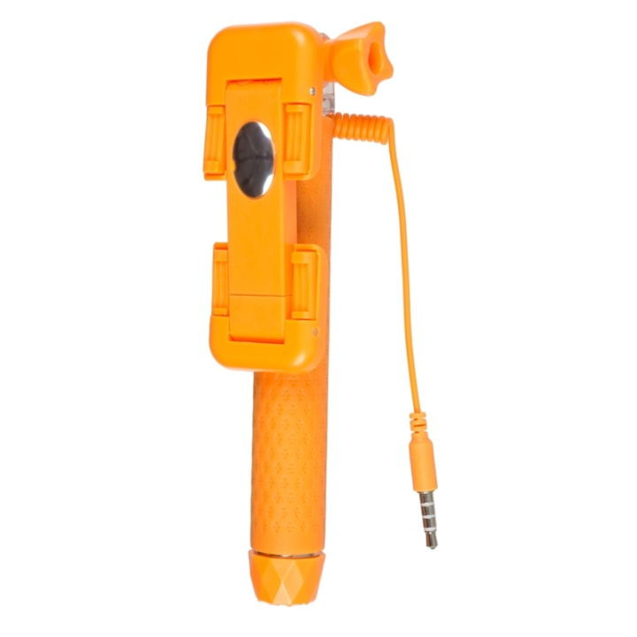 KITVISION Selfiestick Pocket Trådad Spegelfunktion Orange i gruppen SMARTTELEFON & NETTBRETT / Annet tilbehør / Dokking, stativ & holdere hos TP E-commerce Nordic AB (38-48444)