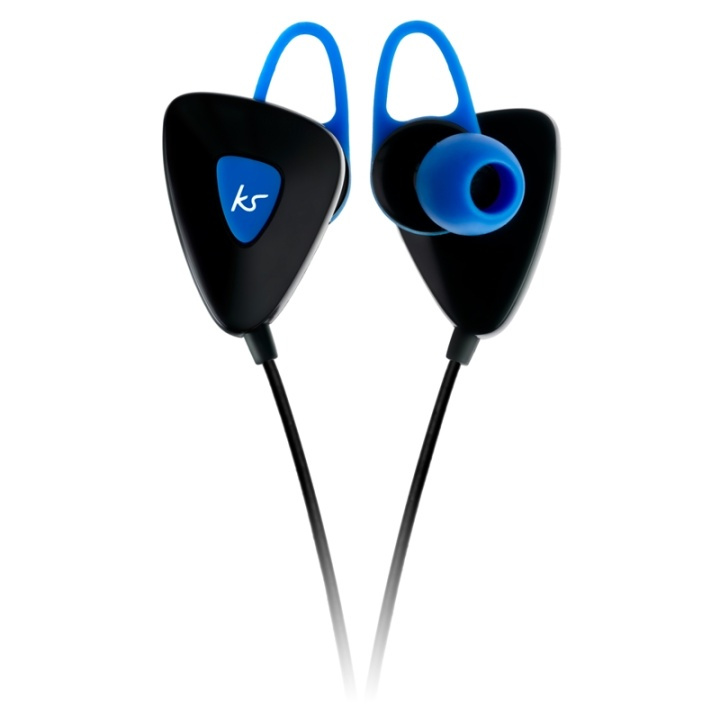 KitSound Øreplugg Trail Sport Blå In-Ear Trådløs i gruppen Elektronikk / Lyd & Bilde / Hodetelefoner & Tilbehør / Hodetelefoner hos TP E-commerce Nordic AB (38-48462)