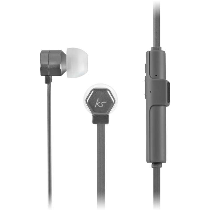 KitSound Hörlur Hive Gunmetal In-Ear Trådlös Mic i gruppen Elektronikk / Lyd & Bilde / Hodetelefoner & Tilbehør / Hodetelefoner hos TP E-commerce Nordic AB (38-48532)