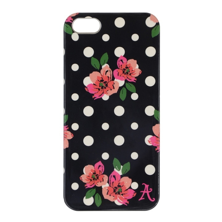 ACCESSORIZE Lommebokveske iPhone 5/5s/SE Polka Svart i gruppen SMARTTELEFON & NETTBRETT / Mobilbeskyttelse / Apple / iPhone 5/5S/SE / Deksel hos TP E-commerce Nordic AB (38-48875)
