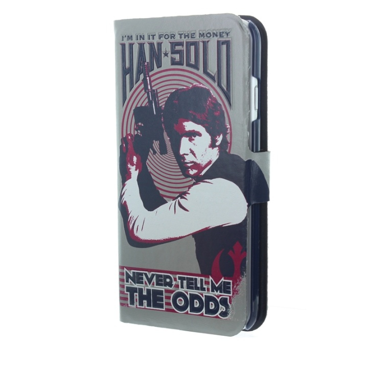 Star Wars Plånboksväska iPhone6/6S Han Solo i gruppen SMARTTELEFON & NETTBRETT / Mobilbeskyttelse / Apple / iPhone 6/6S / Flippdeksel hos TP E-commerce Nordic AB (38-48886)