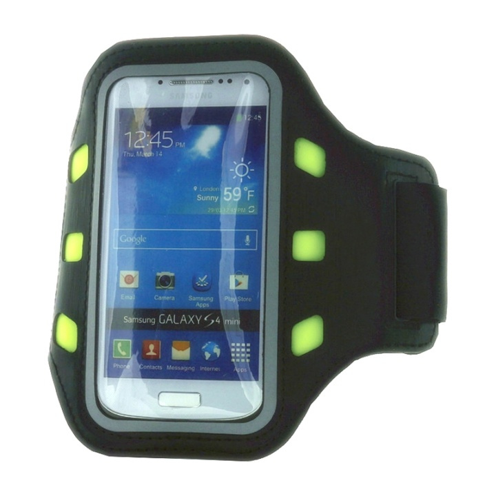 Gear Sportarmband LED Universal S/M ex. iPhone5 Svart i gruppen SMARTTELEFON & NETTBRETT / Trening, hjem og fritid / Sportsarmbånd hos TP E-commerce Nordic AB (38-49052)