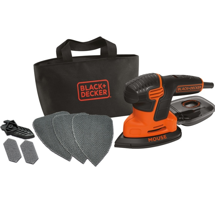Black+Decker Slipemus 120W med tilbehør i gruppen HJEM, HUS OG HAGE / Verktøy / Annet verktøy og tilbehør hos TP E-commerce Nordic AB (38-50494)