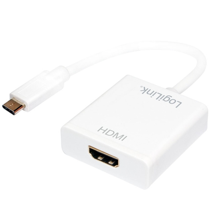 LogiLink USB-C -> HDMI kvinnelig adapter i gruppen Elektronikk / Kabler og adaptere / HDMI / Adaptere hos TP E-commerce Nordic AB (38-50665)