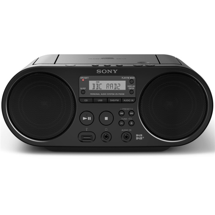 Sony Boombox CD/FM/DAB+/USB i gruppen Elektronikk / Lyd & Bilde / Hjemmekino, HiFi og bærbar / Bærbar musikkspiller / CD-Spillere hos TP E-commerce Nordic AB (38-52085)