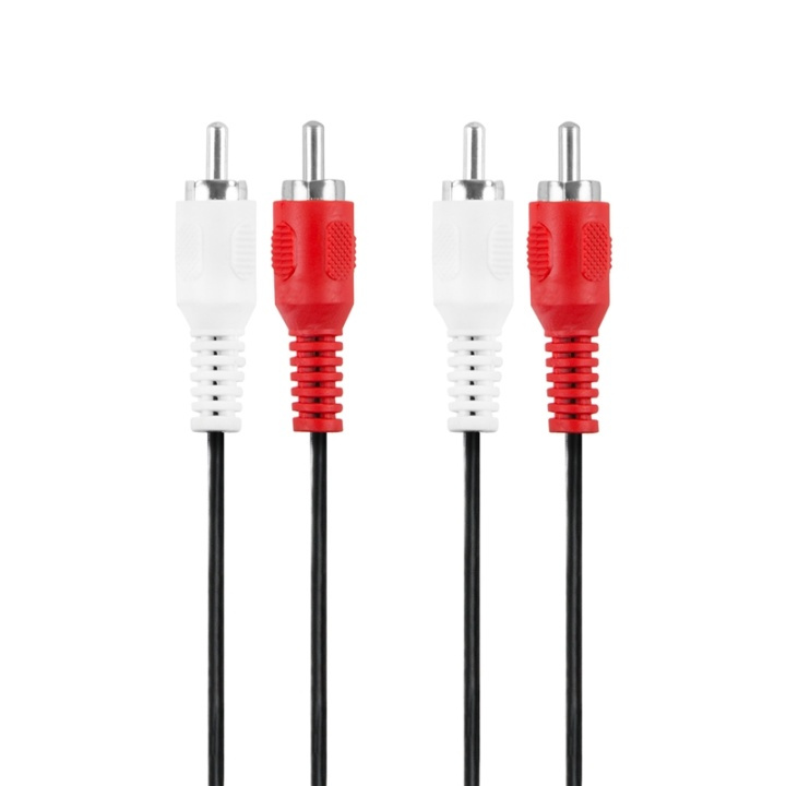Champion 2 RCA - 2 RCA hann - hann 1,5 m i gruppen Elektronikk / Kabler og adaptere / RCA / Kabler hos TP E-commerce Nordic AB (38-52277)