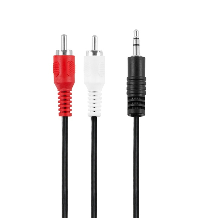 Champion 3,5 mm - 2 RCA hann-hann 1,5 m i gruppen Elektronikk / Kabler og adaptere / RCA / Kabler hos TP E-commerce Nordic AB (38-52281)