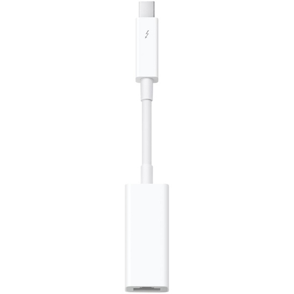 Apple Thunderbolt til Gigabit ethernet adapter, hvit i gruppen Datautstyr / Kabler og adaptere / Apple Thunderbolt hos TP E-commerce Nordic AB (38-52608)
