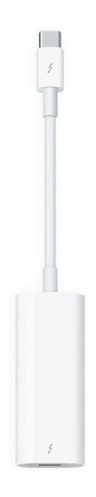 Apple Thunderbolt 3 to Thunderbolt 2 adapter, 1xUSB-C male, white i gruppen Datautstyr / Kabler og adaptere / Apple Thunderbolt hos TP E-commerce Nordic AB (38-52645)
