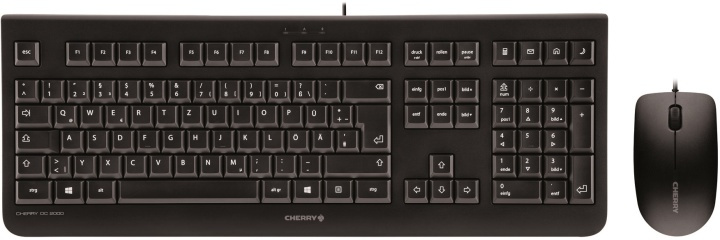 Cherry DC 2000, standard tastatur inkl. 3-knapps mus i gruppen Datautstyr / Mus & Tastatur / Tastatur / Pakke hos TP E-commerce Nordic AB (38-52834)