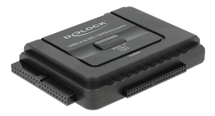 Delock Konverter USB 3.0 til SATA 6GB/s/IDE40PIN/IDE44PIN, Svart i gruppen Datautstyr / Kabler og adaptere / Intern / SATA hos TP E-commerce Nordic AB (38-52952)