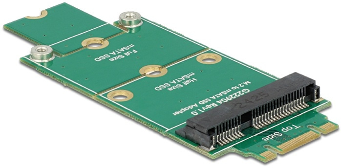 DeLOCK mSATA - M.2 SATA adapter, mSATA SSD - M.2 SATA(NGFF) i gruppen Datautstyr / PC-Komponenter / Harddisker / Adaptere og tilbehør hos TP E-commerce Nordic AB (38-52964)