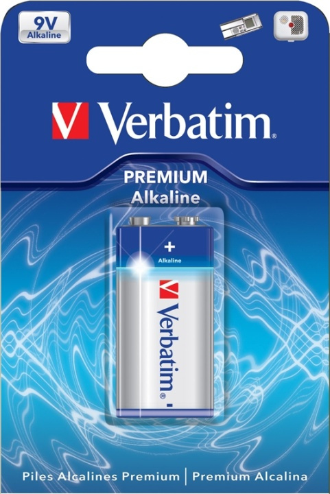 Verbatim-batteri 9V (6LR61) i gruppen Elektronikk / Batterier & Ladere / Batterier / 9V hos TP E-commerce Nordic AB (38-5301)