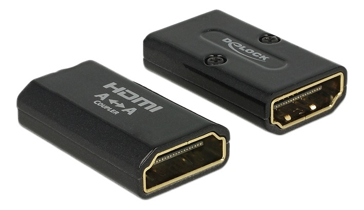 Delock Adapter High Speed HDMI with Ethernet – HDMI-A female > HDMI- i gruppen Elektronikk / Kabler og adaptere / HDMI / Adaptere hos TP E-commerce Nordic AB (38-53015)