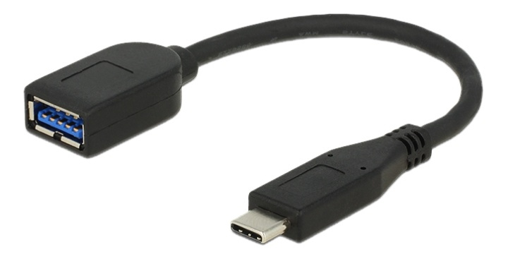 DeLOCK USB Type C ha til USB Type A ho-adapter, USB 3.1 gen 2, 0,10 m, s i gruppen Datautstyr / Kabler og adaptere / USB / USB-A / Adaptere hos TP E-commerce Nordic AB (38-53028)