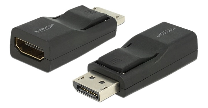 DeLOCK DisplayPort hann til HDMI hunn-adapter, UHD, passiv i gruppen Datautstyr / Kabler og adaptere / DisplayPort / Adaptere hos TP E-commerce Nordic AB (38-53029)