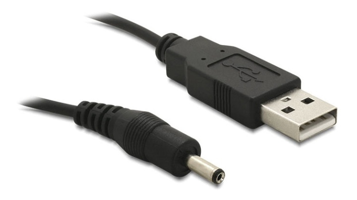 DeLOCK USB power cable, USB 2.0 Type A ma, DC 3,5x1,35mm, 1,5m, black i gruppen Datautstyr / Kabler og adaptere / Andre hos TP E-commerce Nordic AB (38-53031)