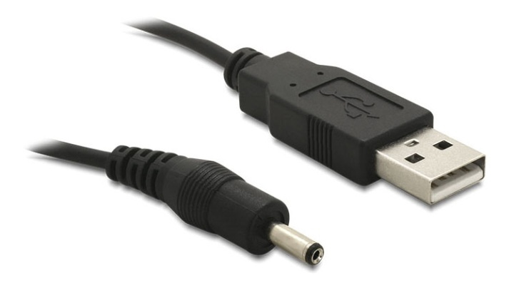 DeLOCK USB-strømkabel, USB 2.0 Type A ha, DC 3,5x1,35 mm, 1,5 m