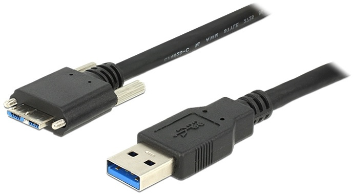 DeLOCK 83597 - USB 3.0 kabel, Typ A ha - Typ Micro B ha, 1m, svart i gruppen Datautstyr / Kabler og adaptere / USB / USB-A / Kabler hos TP E-commerce Nordic AB (38-53046)