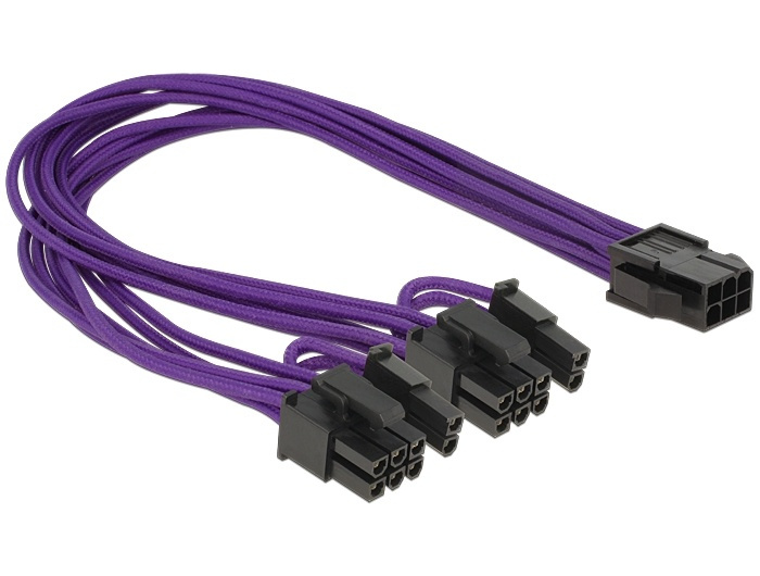 DeLOCK adapterkabel, 6-pinners PCI-Express til 2x8-pinners PCI-Express, 0,3 m i gruppen Datautstyr / Kabler og adaptere / Intern / Strømkabler og adaptere hos TP E-commerce Nordic AB (38-53052)