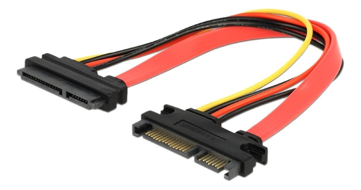 DeLOCK 22-pinners SATA-kabel, 0,20 m, hann - hunn i gruppen Datautstyr / Kabler og adaptere / Intern / SATA hos TP E-commerce Nordic AB (38-53070)