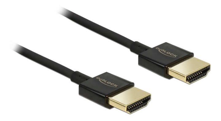 DeLOCK Kabel høyhastighets HDMI med Ethernet - HDMI-A hann > HDMI-A hann i gruppen Elektronikk / Kabler og adaptere / HDMI / Kabler hos TP E-commerce Nordic AB (38-53074)