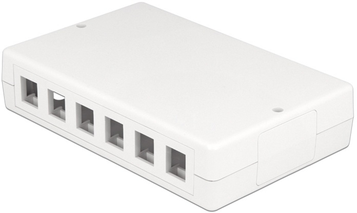 DeLOCK Keystone-boks, 12 porter, plast i gruppen Datautstyr / Kabler og adaptere / Nettverk / Adaptere og koblinger hos TP E-commerce Nordic AB (38-53080)