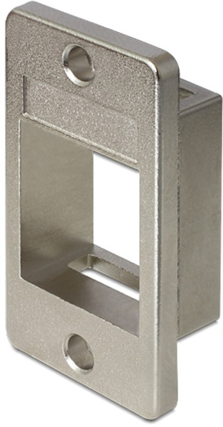 DeLOCK Keystone-modulholder for montering i skap, metall, sølv i gruppen Datautstyr / Kabler og adaptere / Nettverk / Adaptere og koblinger hos TP E-commerce Nordic AB (38-53083)