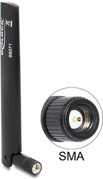 DeLOCK LTE-antenne, GSM/UMTS/WLAN/Bluetooth, SMA ha i gruppen Elektronikk / Lyd & Bilde / TV og tilbehør / Antenner og tilbehør hos TP E-commerce Nordic AB (38-53110)