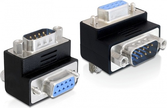 DeLOCK vinklet adapter DB9ha-ho, skruelås i gruppen Datautstyr / Kabler og adaptere / VGA / Adaptere hos TP E-commerce Nordic AB (38-53133)