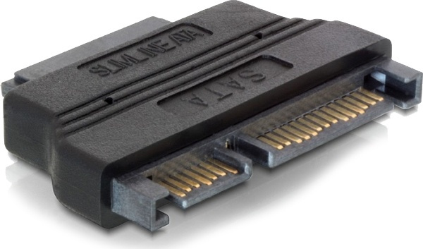 DeLOCK adapter SATA+power(15+7) - Slim SATA+power(7+6), ha-ho i gruppen Datautstyr / PC-Komponenter / Harddisker / Adaptere og tilbehør hos TP E-commerce Nordic AB (38-53155)