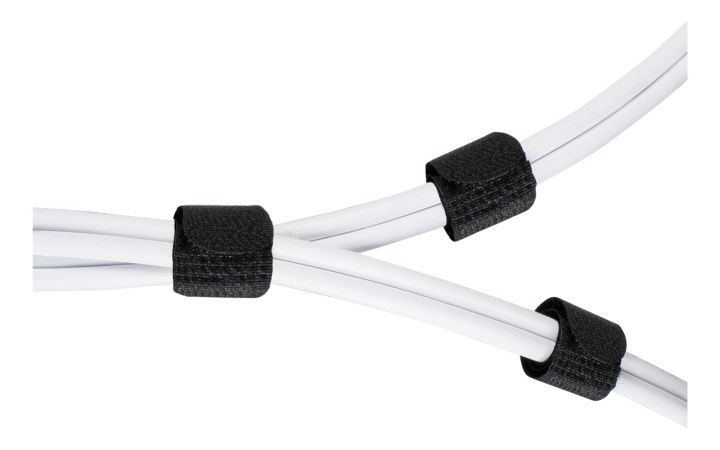 DELTACO borrelåsbånd, 20mm bredde, 18cm, 10-pk, svart i gruppen Elektronikk / Kabler og adaptere / Kabelhåndtering hos TP E-commerce Nordic AB (38-53207)