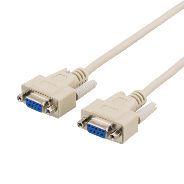 DELTACO nullmodemkabel DB9ho-ho 2 m i gruppen Datautstyr / Kabler og adaptere / Andre hos TP E-commerce Nordic AB (38-53282)