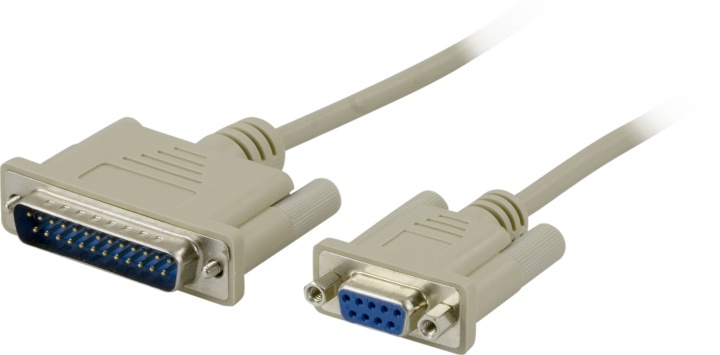 DELTACO modemkabel DB9ho-DB25ha, 3m i gruppen Datautstyr / Kabler og adaptere / Andre hos TP E-commerce Nordic AB (38-53288)