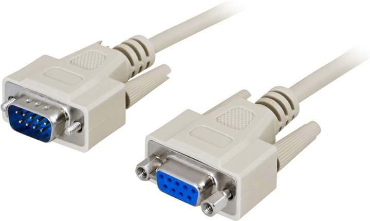 DELTACO forlengningskabel DB9 output-input 2m i gruppen Datautstyr / Kabler og adaptere / Andre hos TP E-commerce Nordic AB (38-53289)