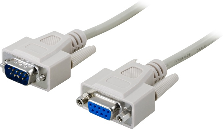 DELTACO forlengningskabel DB9 output-input 3m i gruppen Datautstyr / Kabler og adaptere / Andre hos TP E-commerce Nordic AB (38-53295)