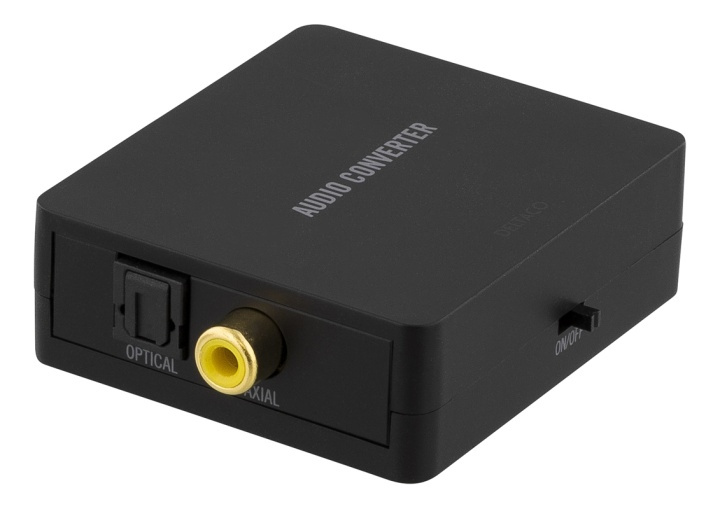 DELTACO digital til analog lydkonverter med 3,5 mm, svart i gruppen Datautstyr / Kabler og adaptere / Signalomformere hos TP E-commerce Nordic AB (38-53307)