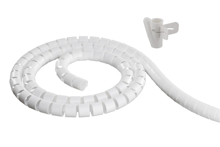 DELTACO Kabelslukare i nylon, 25mm diameter, verktyg ingår, 2,5m, vit i gruppen Elektronikk / Kabler og adaptere / Kabelhåndtering hos TP E-commerce Nordic AB (38-53415)