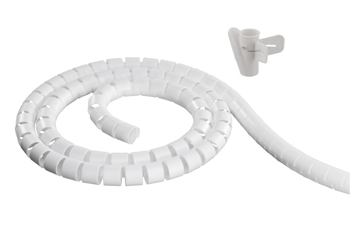 DELTACO Kabelbinder i nylon, 25 mm diameter, inkludert verktøy, 5 m, hvit i gruppen Elektronikk / Kabler og adaptere / Kabelhåndtering hos TP E-commerce Nordic AB (38-53416)