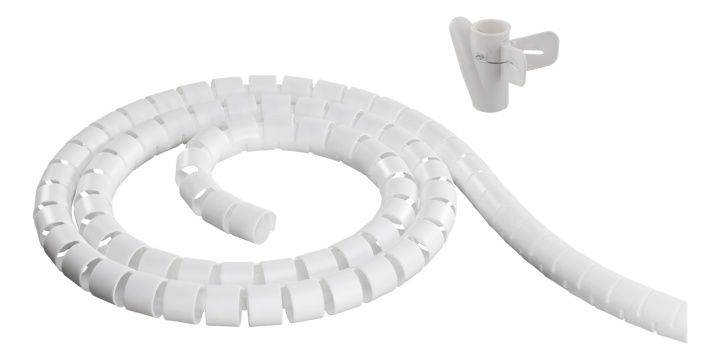 DELTACO Kabelbinder i nylon, 25 mm diameter, inkludert verktøy, 20 m, hvit i gruppen Elektronikk / Kabler og adaptere / Kabelhåndtering hos TP E-commerce Nordic AB (38-53422)