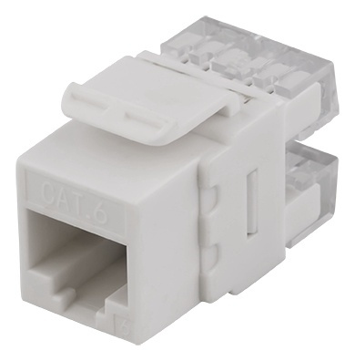 DELTACO UTP Cat6 Keystone-kontakt, 180 grader, 