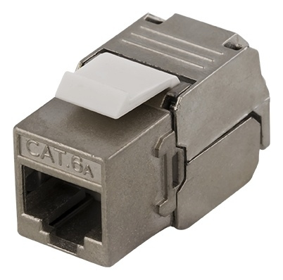 DELTACO FTP Cat6a Keystone Connector, 