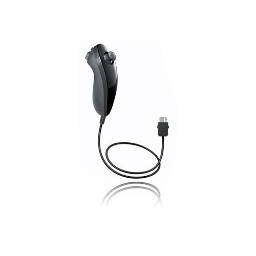 Nunchuk for Wii og Wii U (svart) i gruppen Elektronikk / TV-spill & tilbehør / Nintendo Wii hos TP E-commerce Nordic AB (38-5345)