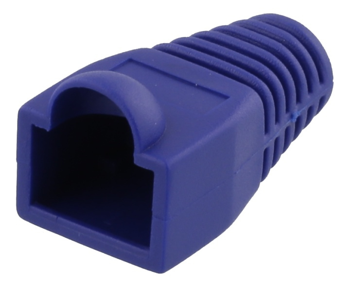 DELTACO RJ45 kontaktbeskytt, for kabler på 5,6mm i diameter, blå, 20pk i gruppen Datautstyr / Kabler og adaptere / Nettverk / Adaptere og koblinger hos TP E-commerce Nordic AB (38-53454)