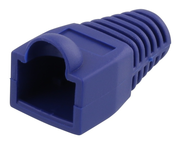 DELTACO RJ45 kontaktbeskytt, for kabler på 6,8mm i diameter, blå, 20pk i gruppen Datautstyr / Kabler og adaptere / Nettverk / Adaptere og koblinger hos TP E-commerce Nordic AB (38-53455)