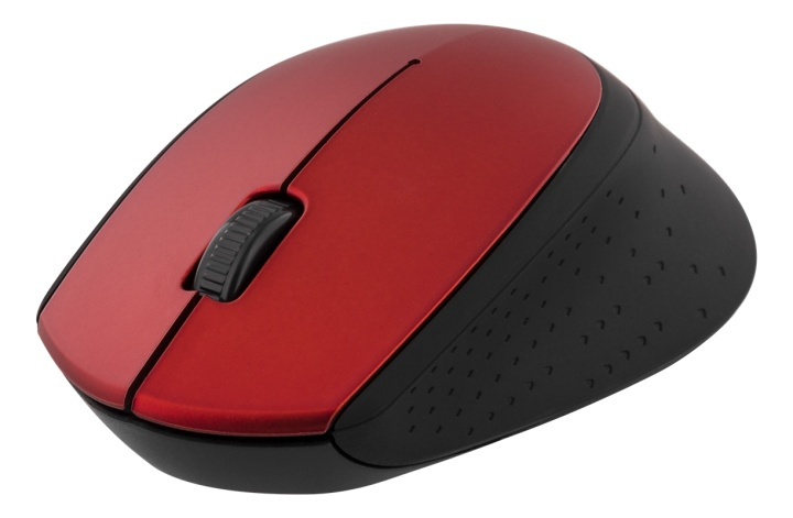 DELTACO wireless optical mouse 2,4GHz, 3 buttons with a scroll, red i gruppen Datautstyr / Mus & Tastatur / Mus / Trådløs hos TP E-commerce Nordic AB (38-53469)