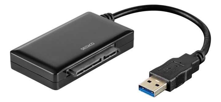 DELTACO USB 3.0 til SATA 6Gb/s adapter, for 2,5/3,5