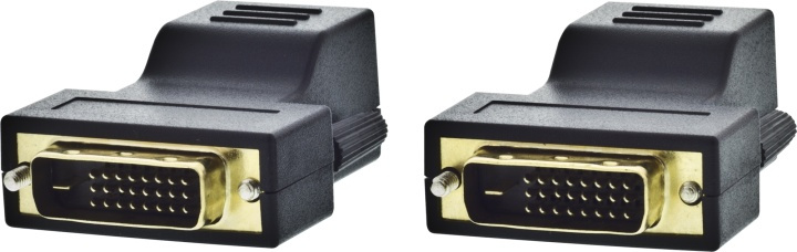 Signalforsterker, DVI-D, Cat5, 80m i gruppen Datautstyr / Kabler og adaptere / DVI / Adaptere hos TP E-commerce Nordic AB (38-53860)