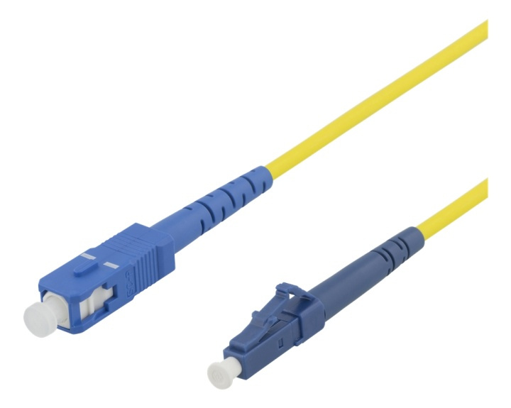 DELTACO Fiber cable, LC - SC, 9/125, OS1/2, singlemode, LSZH, 1m i gruppen Datautstyr / Kabler og adaptere / Nettverk / Fiberkabler hos TP E-commerce Nordic AB (38-53979)
