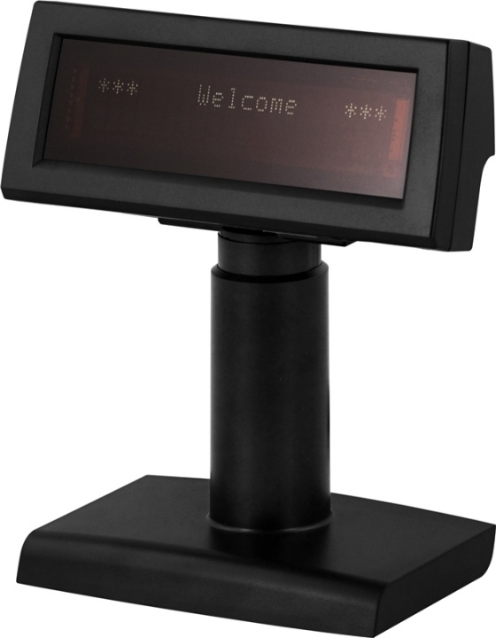 Kundedisplay, 2x20 tegn, USB, svart i gruppen HJEM, HUS OG HAGE / Kontorsmaterialer / Annet hos TP E-commerce Nordic AB (38-54052)